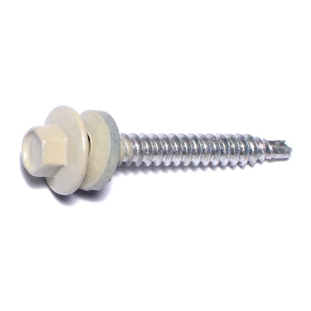 Buildright Self-Drilling Screw, #10 x 1-1/2 in, Painted Steel Hex Head Hex Drive, 429 PK 09573